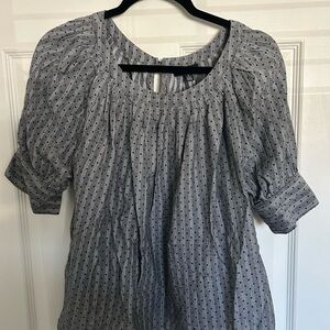 Current Air Gray Textured Blouse